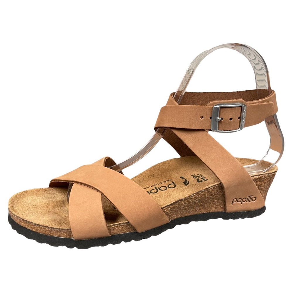 Papillio by Birkenstock Lola Wedge Sandals Natural Sand Size US 6 - 7 - EU 37